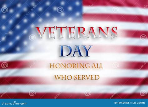 Veterans Day American flag stock illustration. Illustration of ...