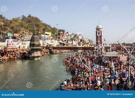 Holy bath in the Ganges editorial stock image. Image of culture - 96701639