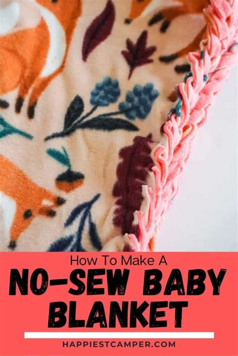 How To Make A No-Sew Baby Blanket