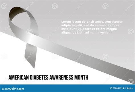 American Diabetes Awareness Month Concept Vector. Event is Celebrated ...