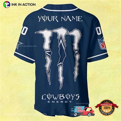 Customized Name Dallas Cowboys Baseball Jersey - Print your thoughts ...