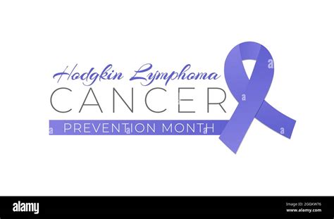 Hodgkin Lymphoma Cancer Awareness Month Isolated Logo Icon Sign Stock ...