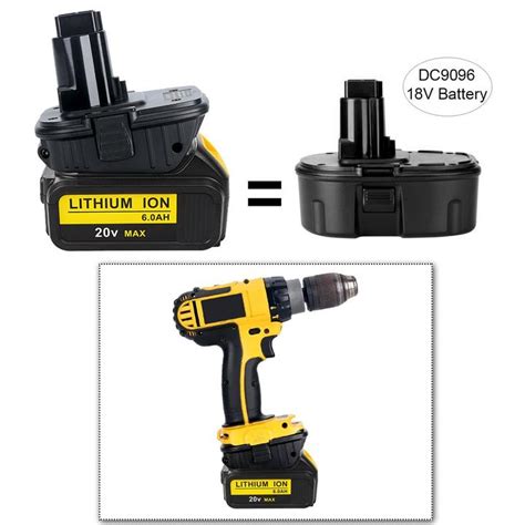 For DeWalt Battery Adapter | DeWalt 18V to 20V Adapter | DCA1820 Batte ...