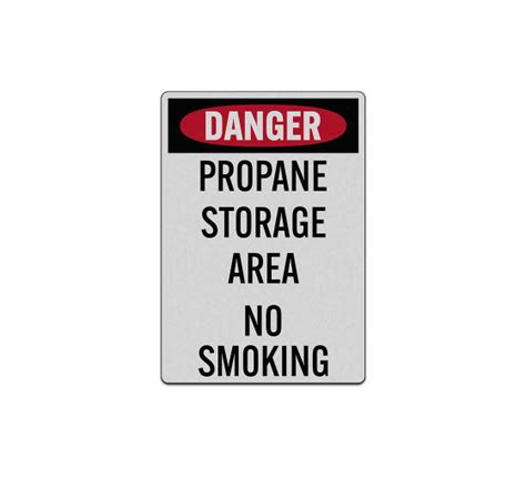 Danger Propane Storage Area Decal (Reflective)