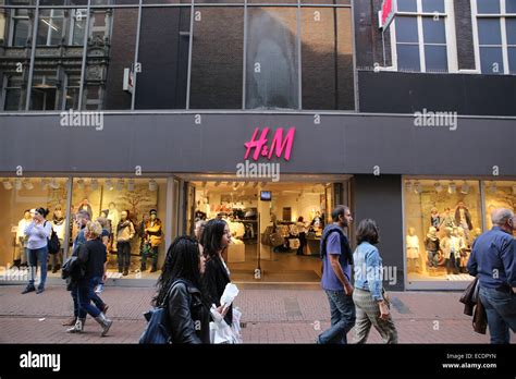 h&m clothing store netherlands holland amsterdam Stock Photo - Alamy