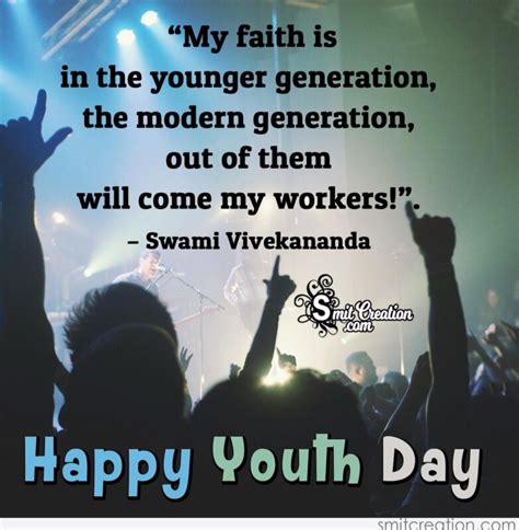 Happy Youth Day Quote - SmitCreation.com