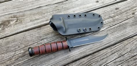 KA-BAR USMC "SHORT" knife Kydex Sheath, Close Up Pictures, Usmc, Bevel ...