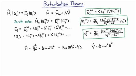 Phys3001 Example 20.1.1 Perturbation Theory - YouTube