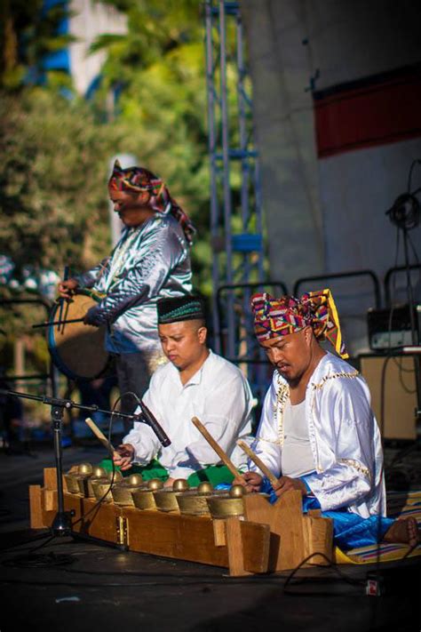 Pakaraguian Kulintang Ensemble performs kulintangan music at Festival of Philippine Arts and ...