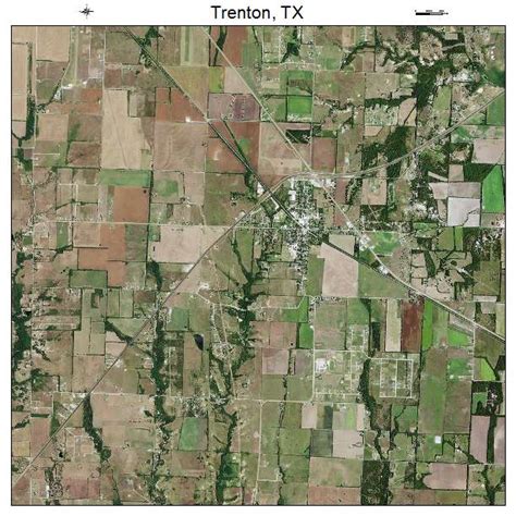 Aerial Photography Map of Trenton, TX Texas