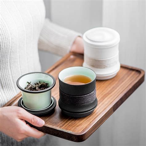 Ceramic Black Tea Cup Infuser Ceramic Mug With Lid and - Etsy