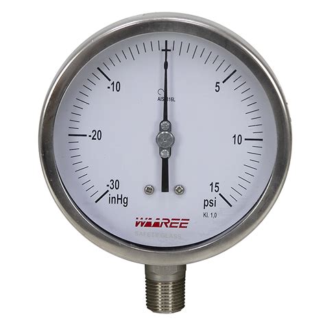 30-0-15 Hg/PSI 5" Vacuum/Pressure Gauge | Pressure & Vacuum Gauges | Pressure Gauges | Air ...