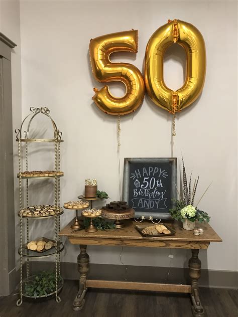 Men’s 50th birthday decor idea #partydecorations #50thbirthdayparty #50thbirthday ...