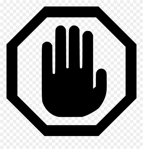 Printable Stop Sign With Hand