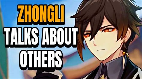 Zhongli Voice Lines About Other Characters (Genshin Impact) - YouTube