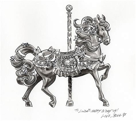 Carousel Horse by BillReinhold on deviantART | Carousel horses, Botanical illustration vintage ...