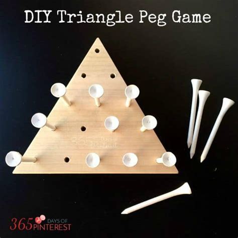DIY Triangle Peg Board Game - Simple and Seasonal