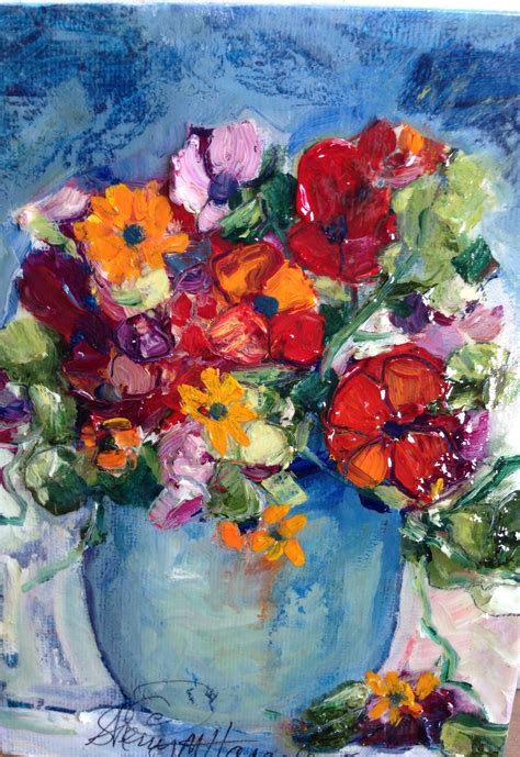 Sherry Harradence Artwork: Spring Is Blooming | Original Painting Oil | Floral Art