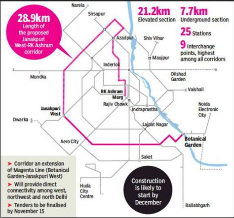 Delhi Metro Phase-IV work to start this December | Delhi News - Times of India