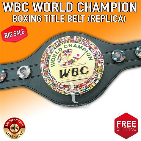 WBC World Champion Belt Boxing Championship Replica Title - Etsy