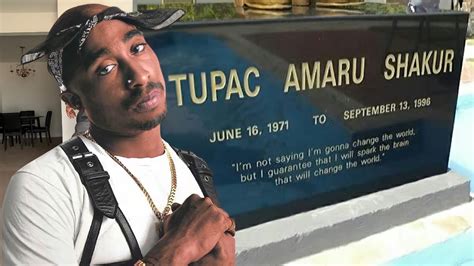 TUPAC SHAKUR 25TH YEAR ANNIVERSARY GRAVE - YouTube