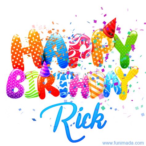 Happy Birthday Rick GIFs - Download on Funimada.com