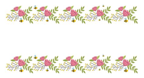 Floral border elements. Botanical bloom beautiful spring frame 2142983 Vector Art at Vecteezy