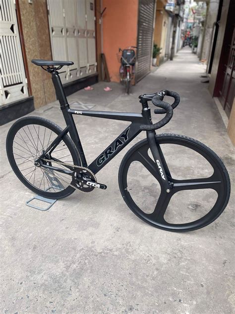 Xe đạp fixed gear Gray f15 bánh 3 đao cao cấp màu siêu đẹp – Hanoibike shop