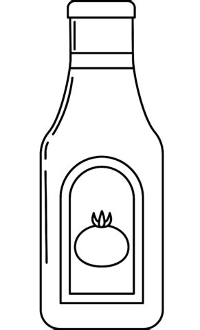 Ketchup coloring page | Free Printable Coloring Pages