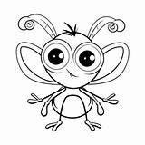 Very Cute Little Cartoon Bug Coloring Pages Outline Sketch Drawing  sketch template
