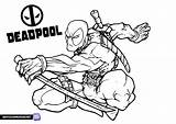 Deadpool coloring page  Free Printable pages sketch template