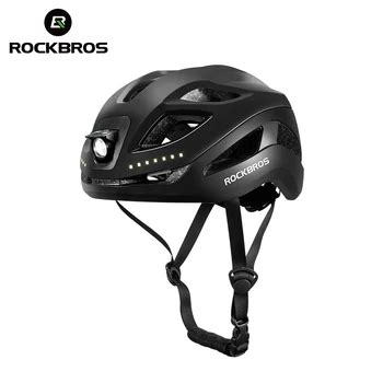 Rockbros Bike Cycle Helmets With Led Signal Lights Front And Back Light ...