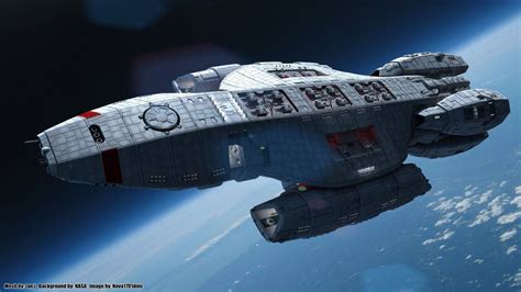 Skinfaxi Orbit by Nova1701dms on DeviantArt | Battlestar galactica ship ...