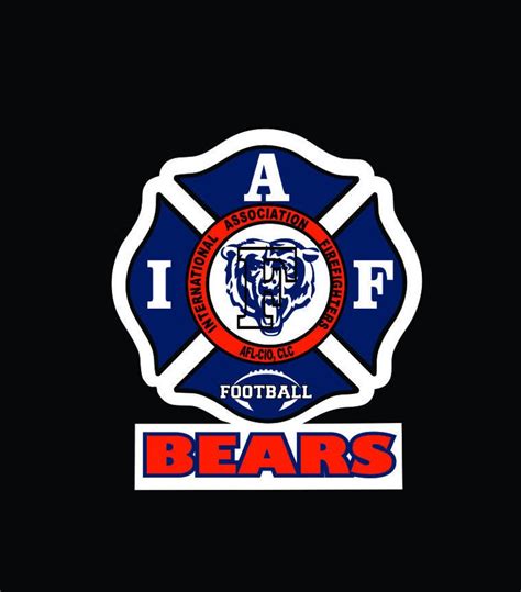 IAFF Chicago Bears Car Decal for Union Firefighters Free | Etsy