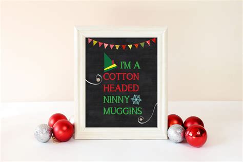 8x10 Buddy the Elf Christmas Printables Set of 4 Christmas - Etsy