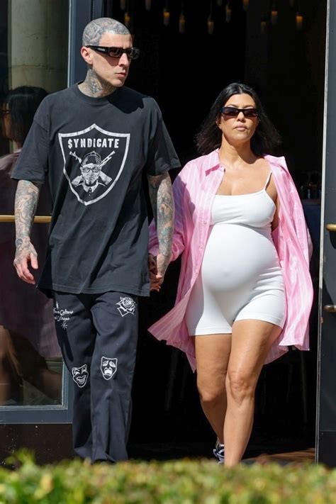 Pregnant KOURTNEY KARDASHIAN and Travis Barker Out in Santa Barbara 08/23/2023 – HawtCelebs