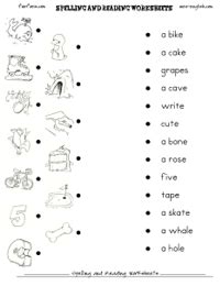 Matching Worksheet Template - Worksheets For Kindergarten