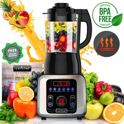 NutriChef NCBLSM150 - Professional Home Kitchen Heating Blender ...