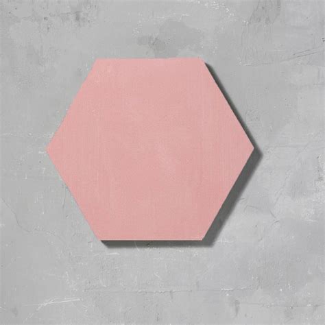 Pink Plain Hexagonal Tile | Hexagon tiles, Hexagon wall tiles, Pink tiles