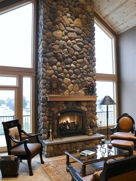 Floor To Ceiling Stone Fireplace Pictures – Fireplace Guide by Linda