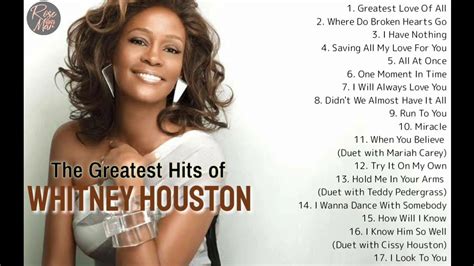 Whitney Houston | The Greatest Hits | Non-Stop Playlist - YouTube in ...