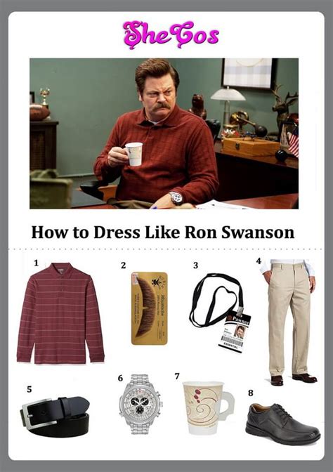 The Detailed Guide To Ron Swanson Costume | SheCos Blog