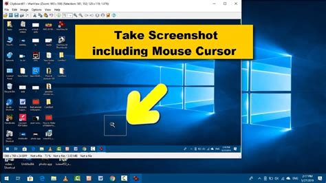 How to Capture the Mouse Cursor in a Screenshot on Windows 10 PC - YouTube