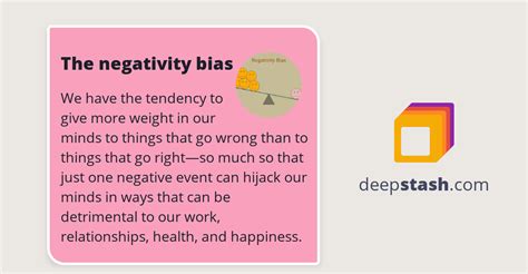 The negativity bias - Deepstash