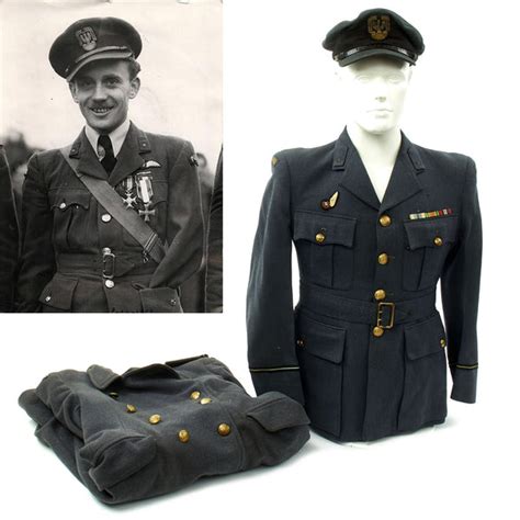 Original WWII Polish Air Forces RAF Flying Officer Uniform ...