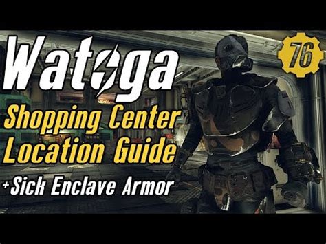 Fallout 76 Watoga Shopping Center Location & Sick Enclave Armor #Fallout76 - YouTube