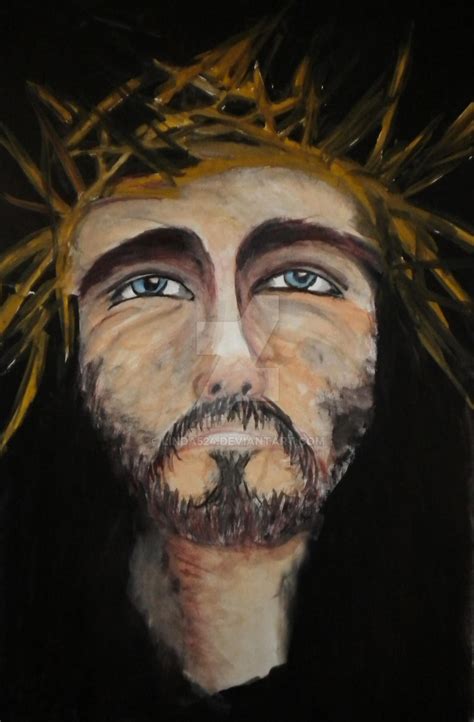 Crown of Thorns Watercolor Painting by Linda524 on DeviantArt