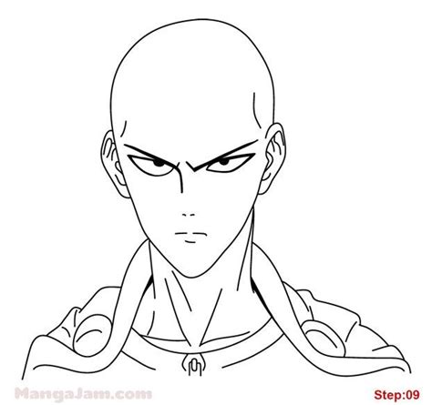 How to Draw Saitama from One Punch Man - MANGAJAM.com | Saitama one ...