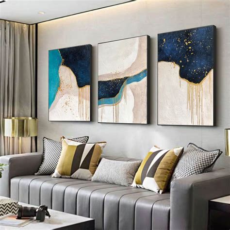 Living room wall art painting abstract large abstract wall | Etsy