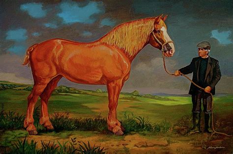 Belgian Draft Horse. Painting by Alan Carlson - Fine Art America